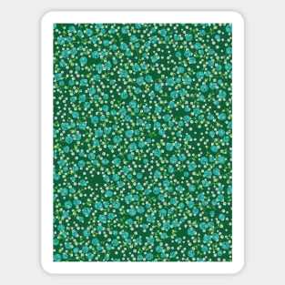 Green Floral Pattern Sticker